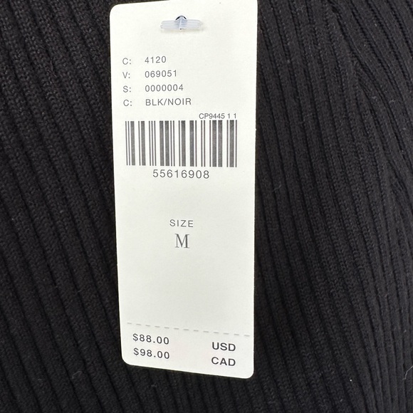 Anthropologie Maeve Ribbed Skirt Medium Black NWT - Picture 4 of 9